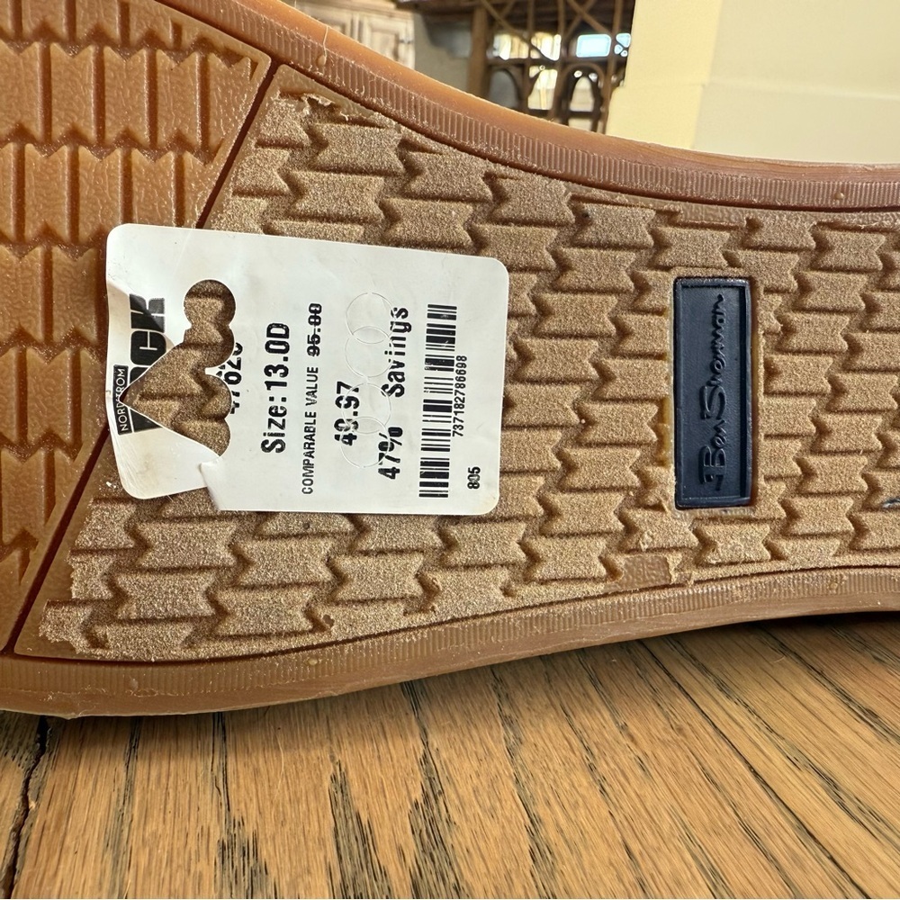 NWT Ben Sherman Men’s Ashford High-Top Sneaker Brown Leather Shoes Size 13 - Picture 12 of 14